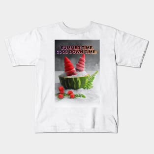 Summer time, cool down time! Kids T-Shirt